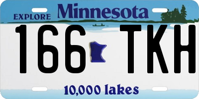 MN license plate 166TKH