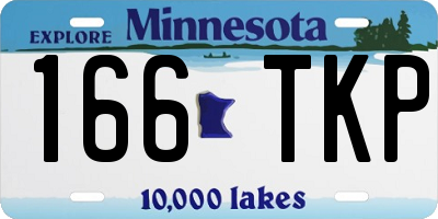 MN license plate 166TKP