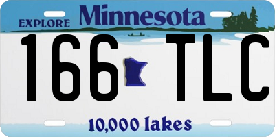 MN license plate 166TLC