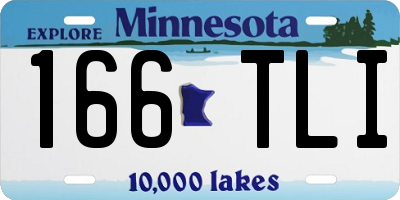 MN license plate 166TLI