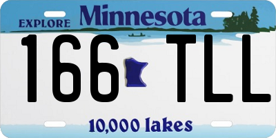 MN license plate 166TLL