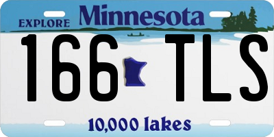 MN license plate 166TLS