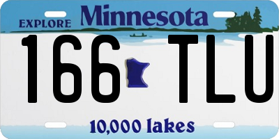 MN license plate 166TLU
