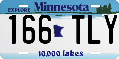 MN license plate 166TLY