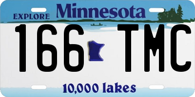 MN license plate 166TMC
