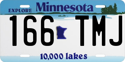 MN license plate 166TMJ