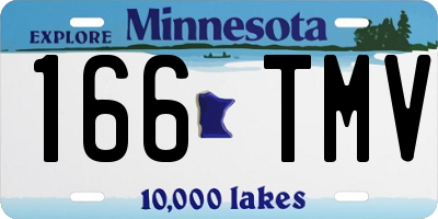 MN license plate 166TMV