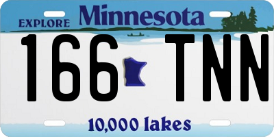 MN license plate 166TNN