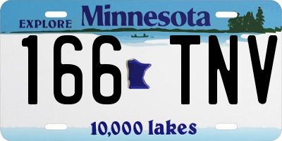 MN license plate 166TNV