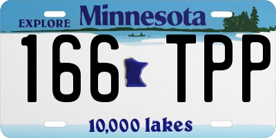 MN license plate 166TPP