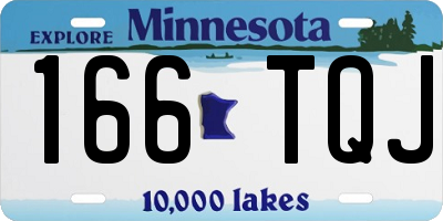 MN license plate 166TQJ