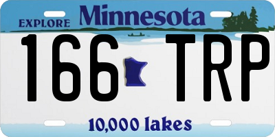 MN license plate 166TRP
