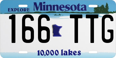 MN license plate 166TTG