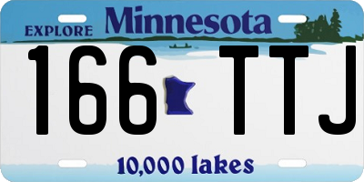 MN license plate 166TTJ