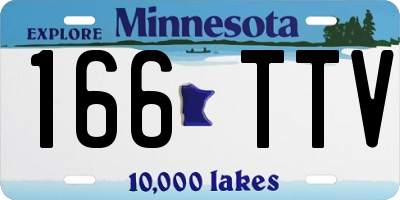MN license plate 166TTV
