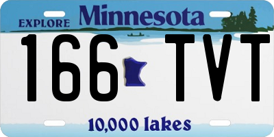 MN license plate 166TVT