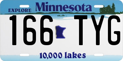 MN license plate 166TYG