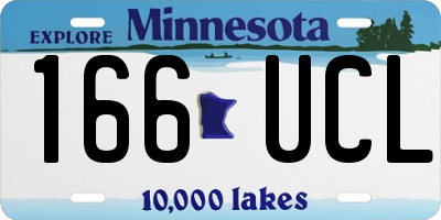 MN license plate 166UCL