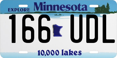 MN license plate 166UDL