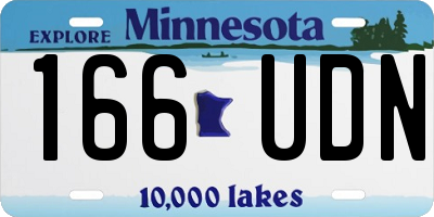 MN license plate 166UDN