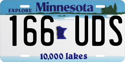 MN license plate 166UDS