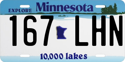 MN license plate 167LHN