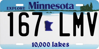 MN license plate 167LMV