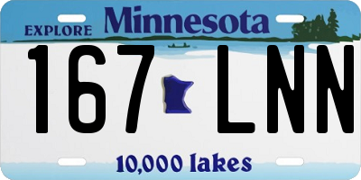 MN license plate 167LNN
