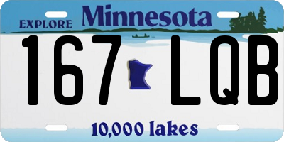 MN license plate 167LQB