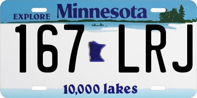 MN license plate 167LRJ