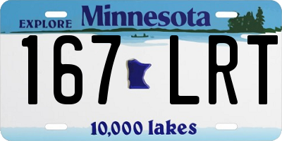 MN license plate 167LRT