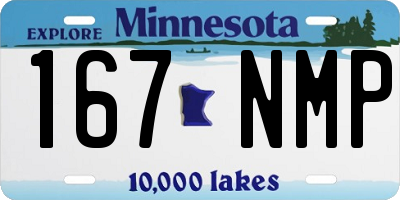 MN license plate 167NMP