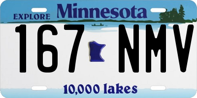 MN license plate 167NMV