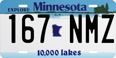 MN license plate 167NMZ