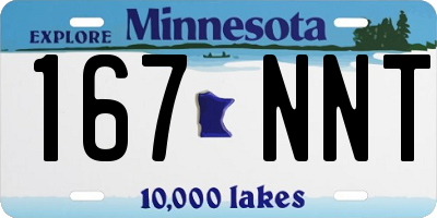 MN license plate 167NNT
