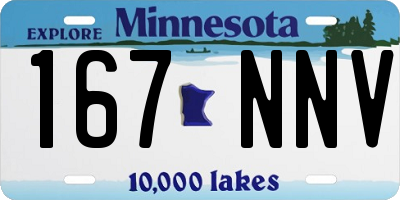 MN license plate 167NNV