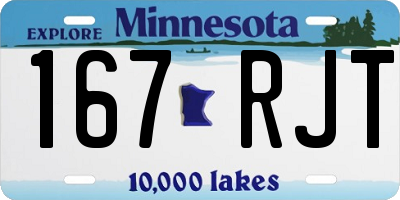 MN license plate 167RJT