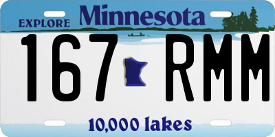 MN license plate 167RMM