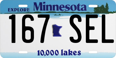 MN license plate 167SEL