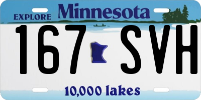 MN license plate 167SVH