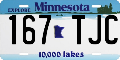 MN license plate 167TJC