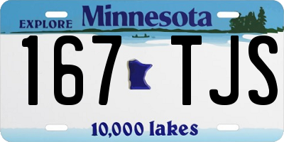 MN license plate 167TJS