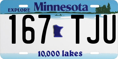 MN license plate 167TJU