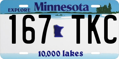 MN license plate 167TKC