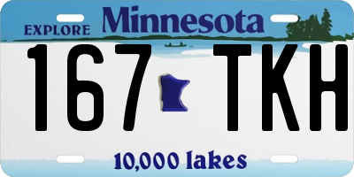 MN license plate 167TKH