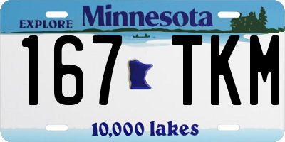 MN license plate 167TKM