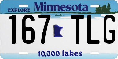MN license plate 167TLG