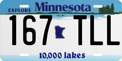 MN license plate 167TLL