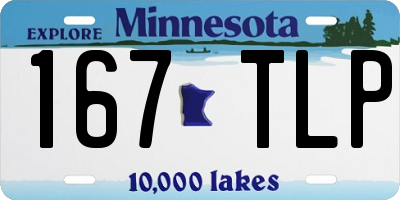 MN license plate 167TLP