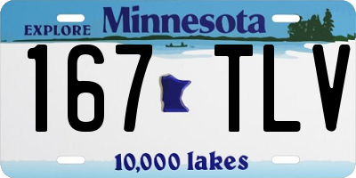 MN license plate 167TLV